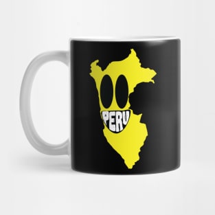 Peru Grinning: Peru Happy Smirking Face Mug